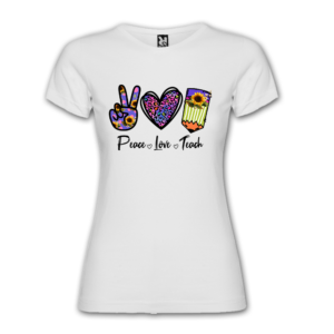 Polera Mujer Amor y Paz