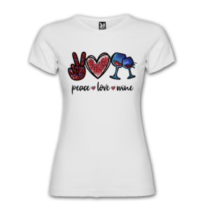 Polera Mujer Amor y Paz