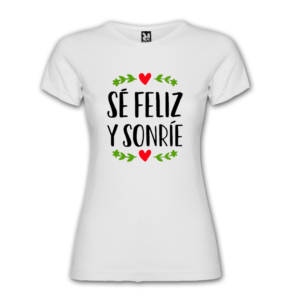 Polera Mujer Sé Feliz